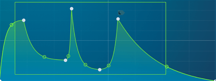 Select multiple LFO points