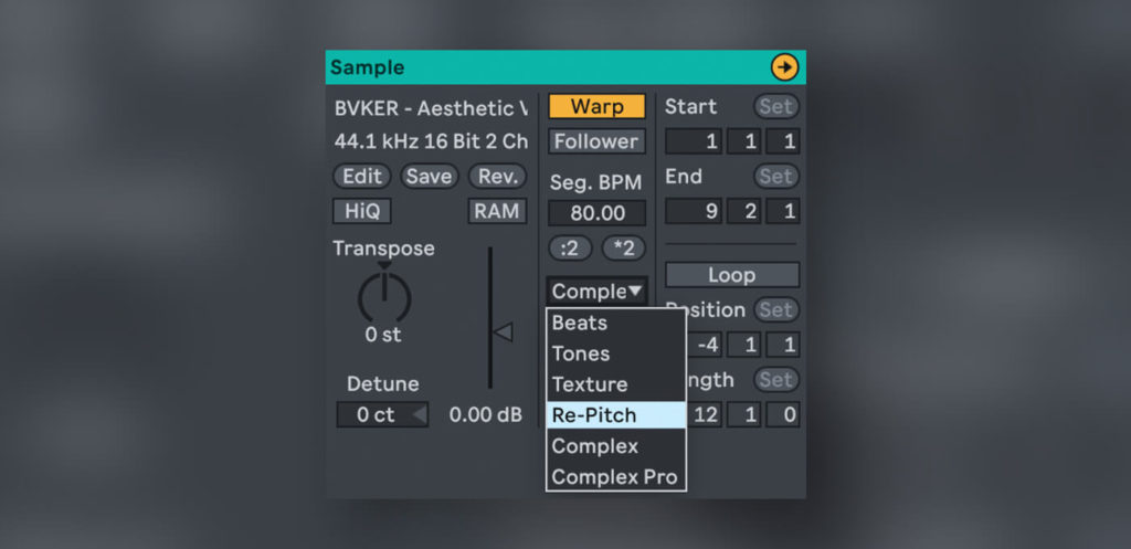 Warping a Sample